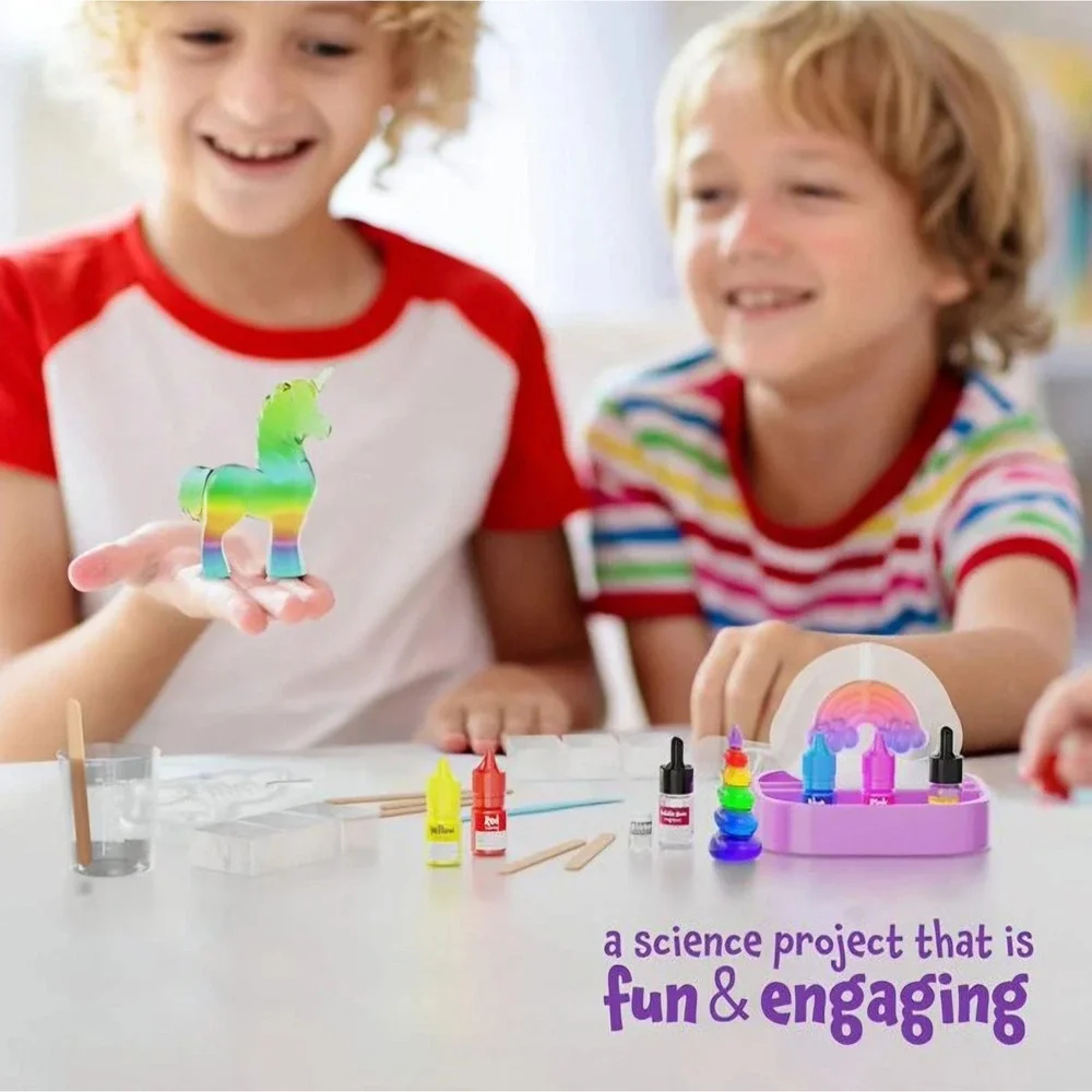 NEW Unicorn Soap Making Kit Girls Crafts DIY Project Age 6+  Kids Girl Dan&Darci